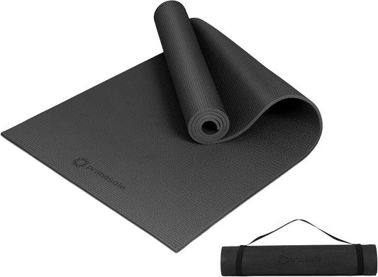 Premium Non-Slip Yoga Mat with Convenient Carry Strap - Perfect for Yoga, Pilates, and Home Workouts in 9 Vibrant Colors